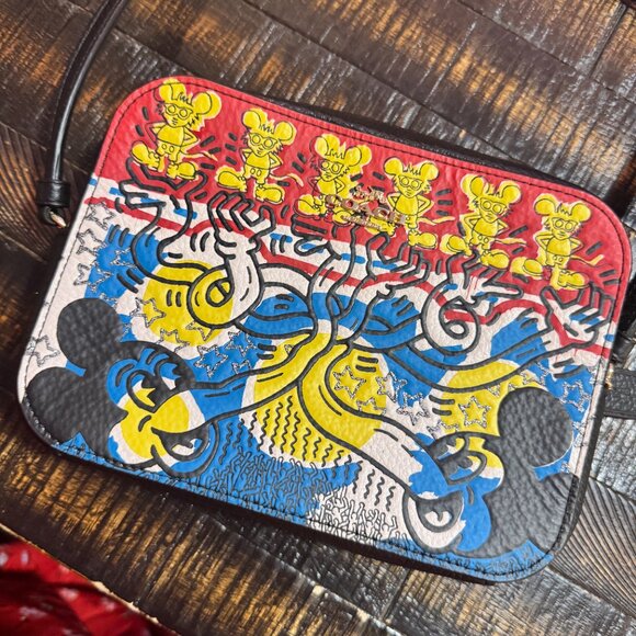 Coach Disney Mickey Mouse X KeithHaring Mini Camera Bag - Picture 2 of 11